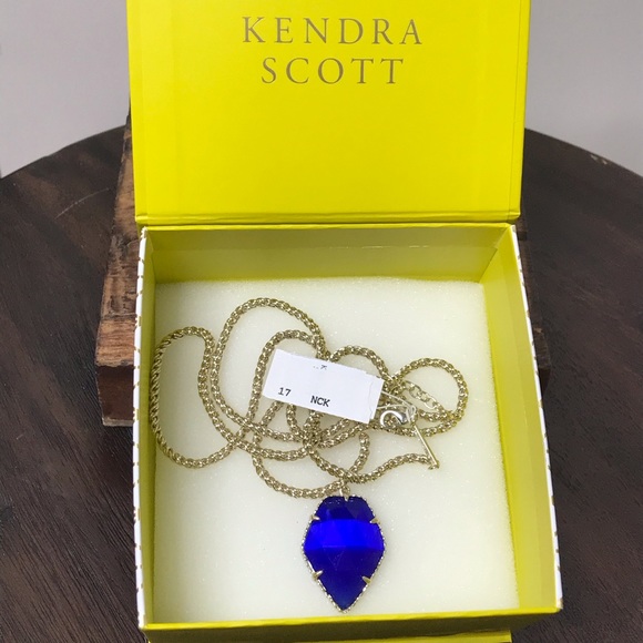 Kendra Scott Jewelry - NWT Kendra Scott Gold Cobalt Corla Necklace!
